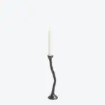 Alga Candle Holder Single Black Patina