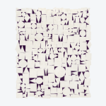 Tapis Équilibre Blanc et Violet Foncé