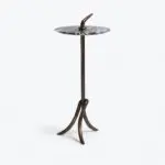 Table d’Appoint Volute Bronze