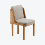 Chaise Throne Rotin