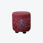 Eden Regularis Ottoman Small Burgundy