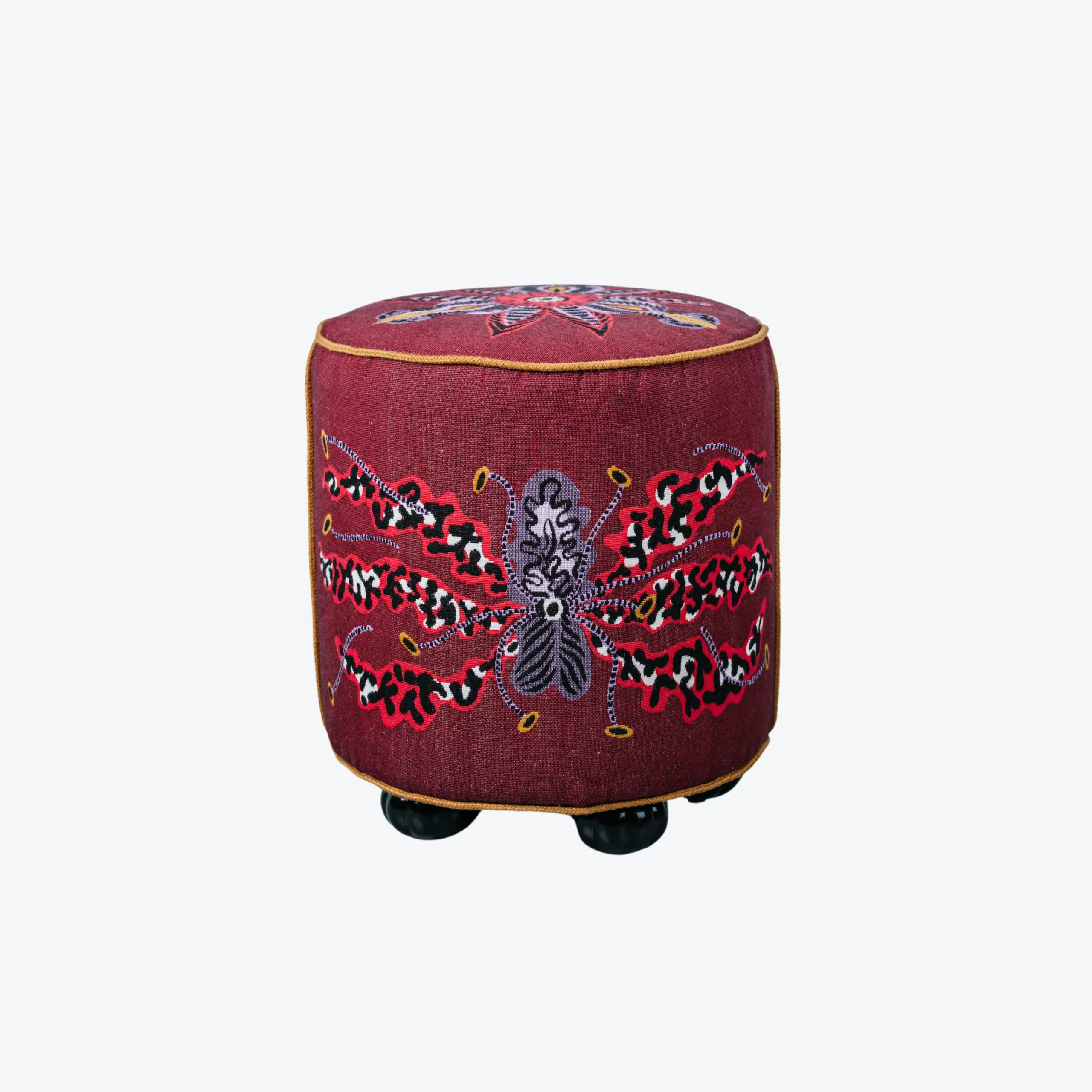 Eden Regularis Ottoman Small Burgundy