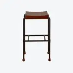 Wood And Metal Barstool