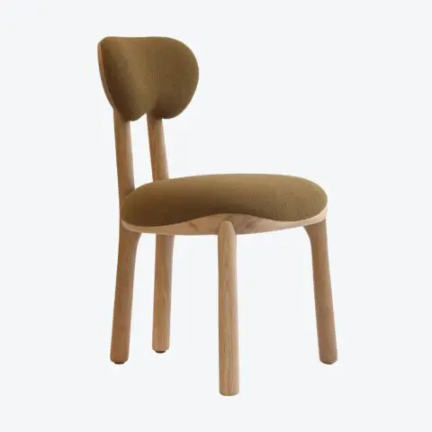 Ma Chair - COM - Customer's Own Fabric, Solid Oak