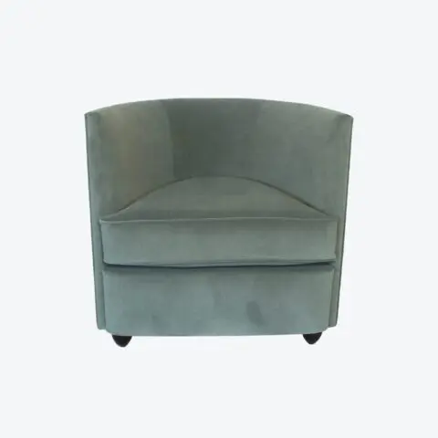 W Armchair - Black Oak Matt Varnish, COM - Customer's Own Fabric