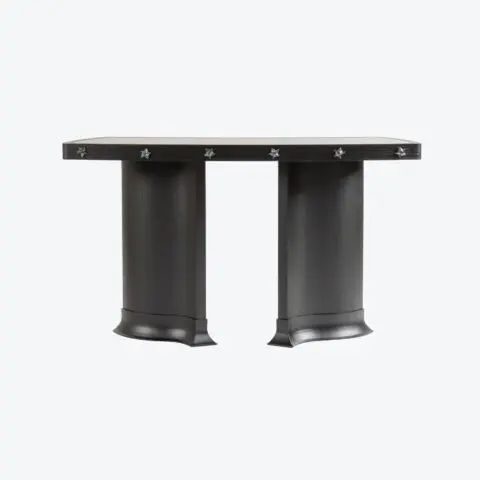 Poiret Console - Nobilis, Mirage Shagreen - 10404.04, F04 - Black Chestnut