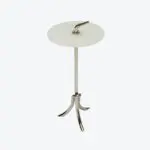 Volute Side Table Nickel