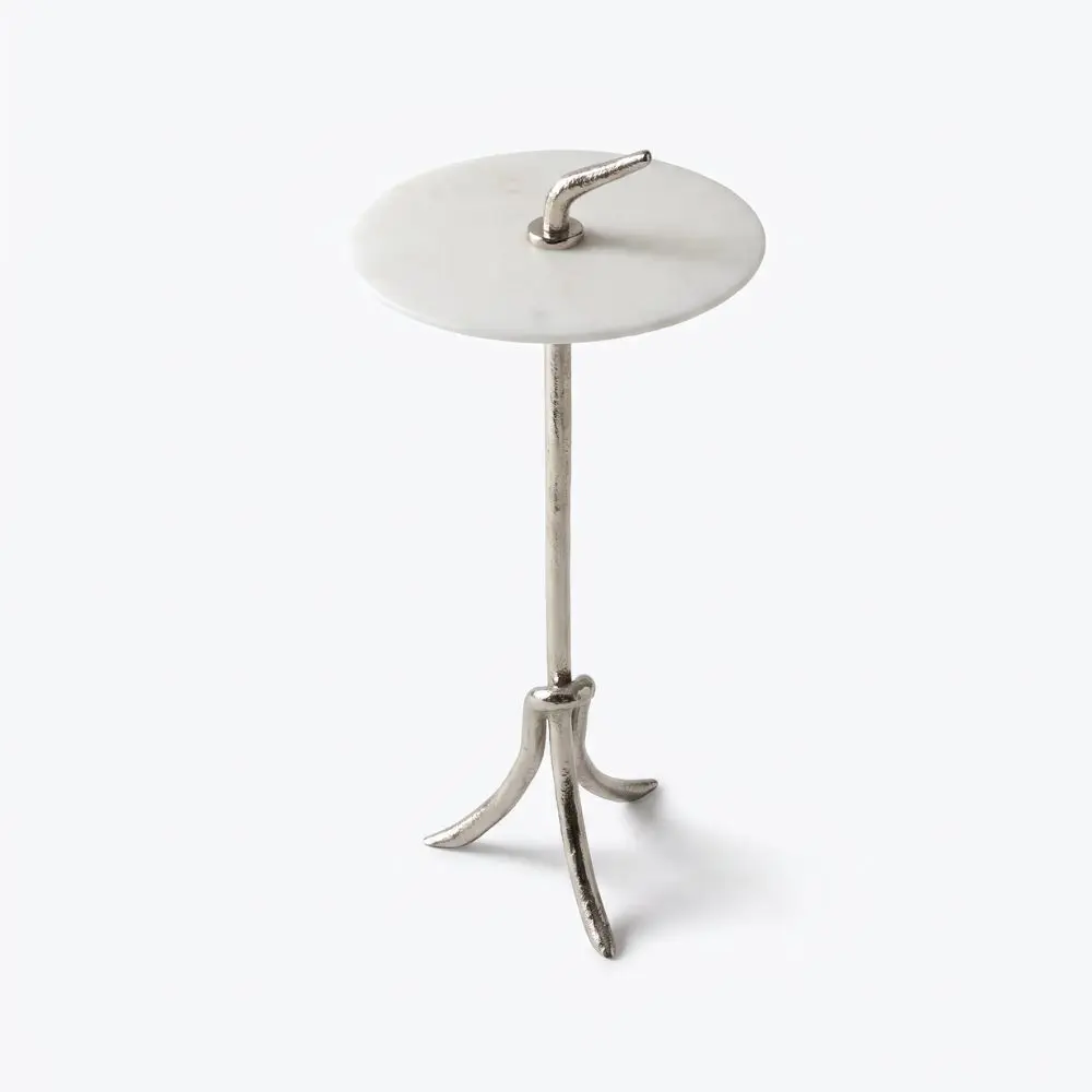 Volute Side Table Nickel