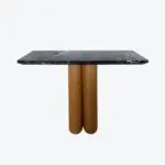 Twin Console Marble Wood