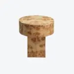 Bloom Bedside Table Elm Burl
