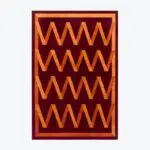 Tapis Ruban Noué Bordeaux