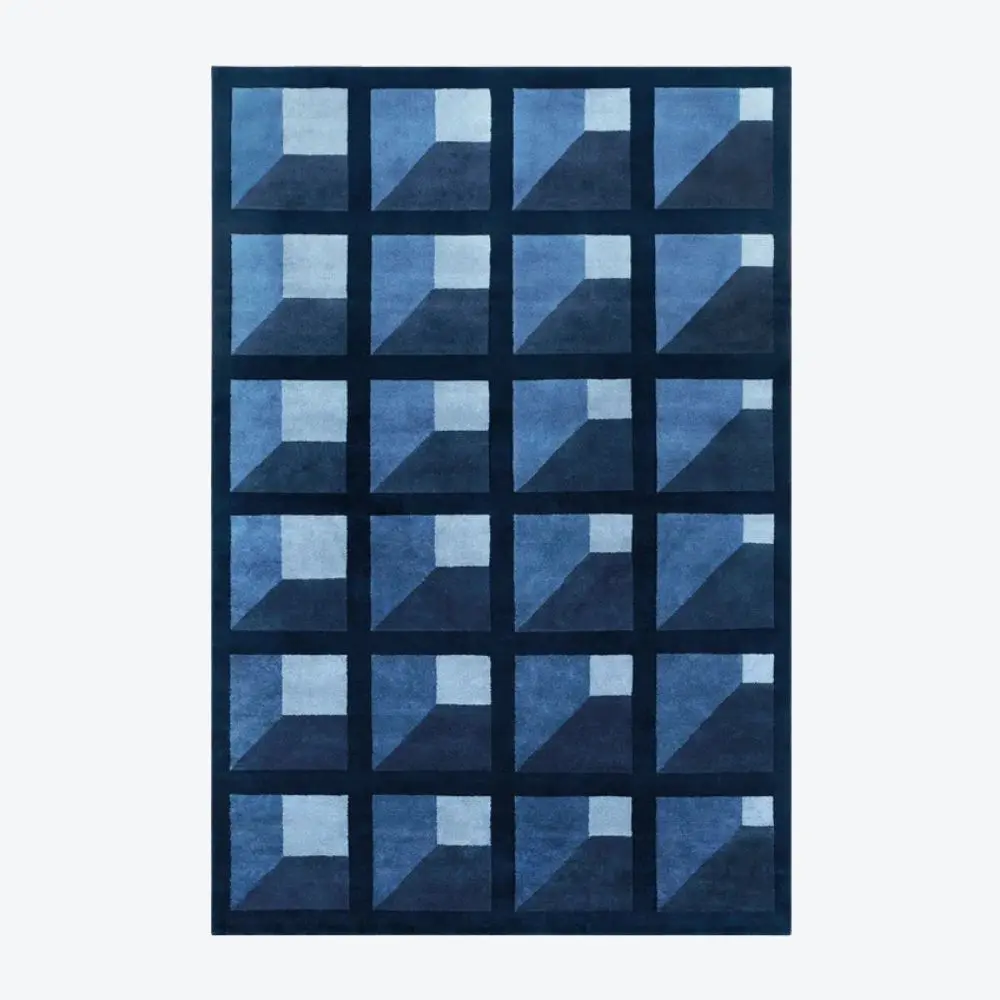 Garden Maze Blue Rug
