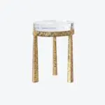 Mirra Round Side Table Bronze