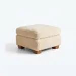 Ottoman Upholstered Back 1925