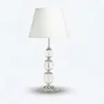 Lampe De Table Stone Argentée