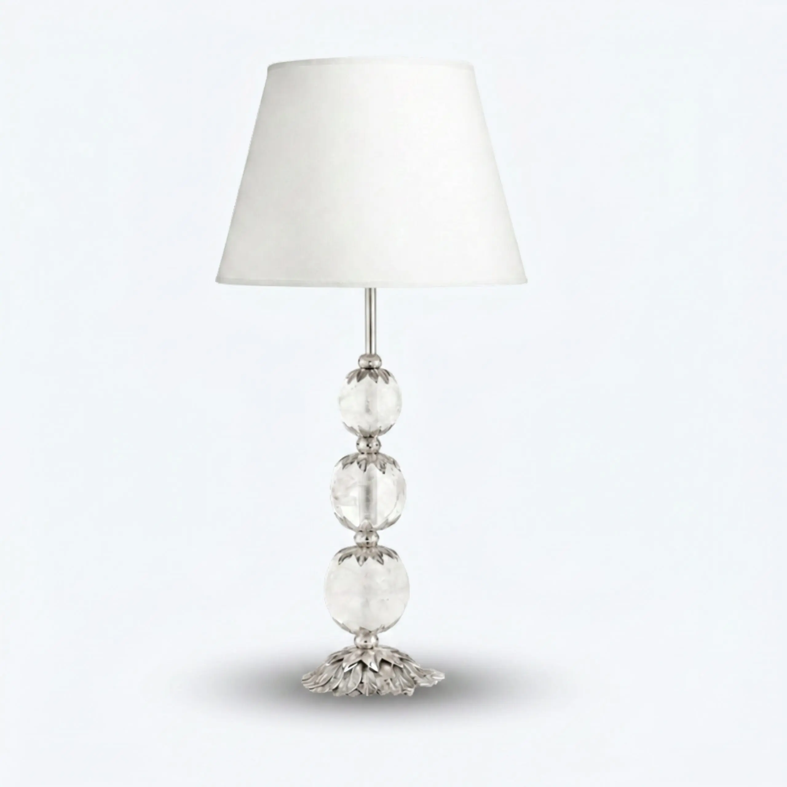 Lampe De Table Stone Argentée