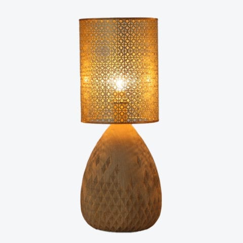 Sculpted Table Lamp Natural
