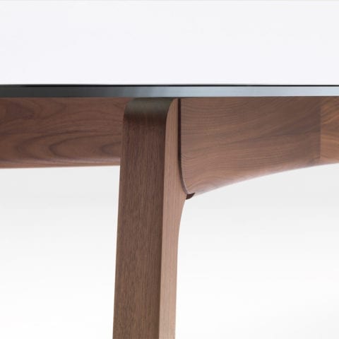 The Invisible Collection Robin Dining Table David Haymann walnut oak glass marble noser chino verre marbre
