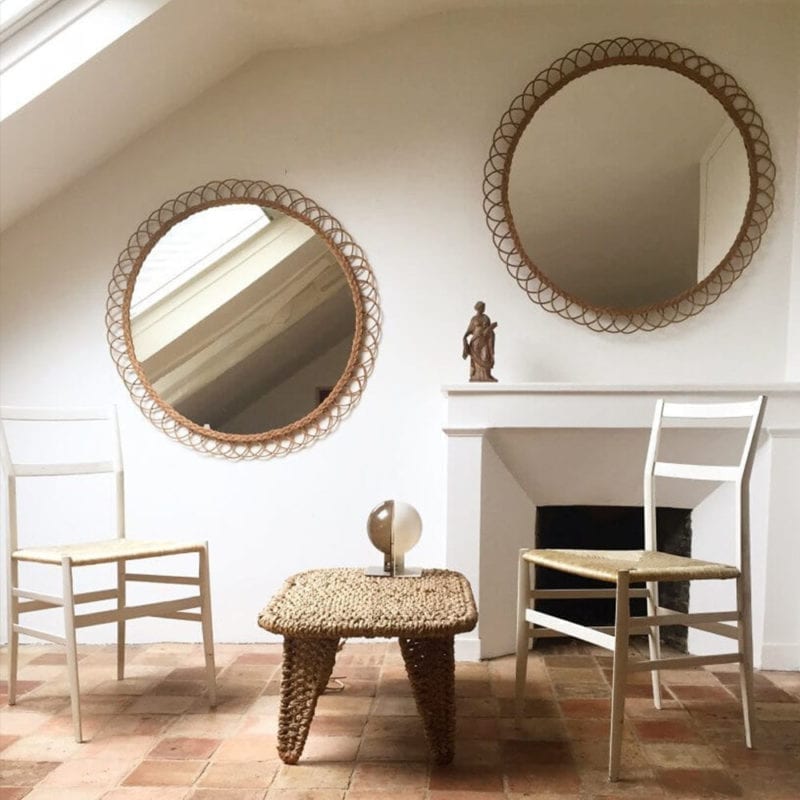 The Invisible Collection Atelier Vime Flower Mirror