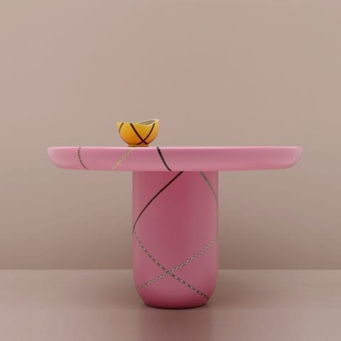 Marquetery Mania Center Dining Table by Nada Debs
