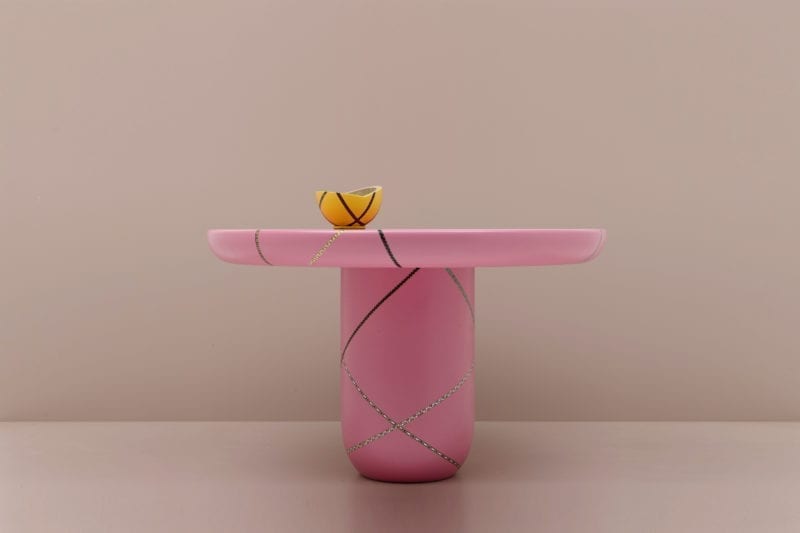 Marquetery Mania Center Dining Table by Nada Debs