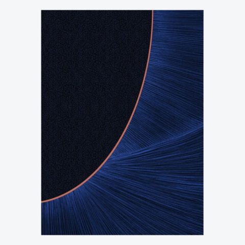 Eclipse Rug Black and Blue