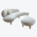 The Curve Sofa and Footstool