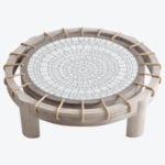 Piatro Mosaic Coffee Table with Rope