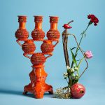 Coral Triple Candlestick