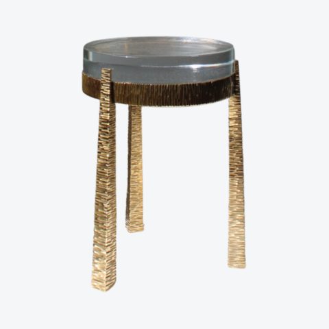Table d’appoint Mirra Cristal Laiton