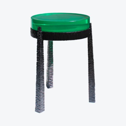 Mirra Side Table Emerald Steel