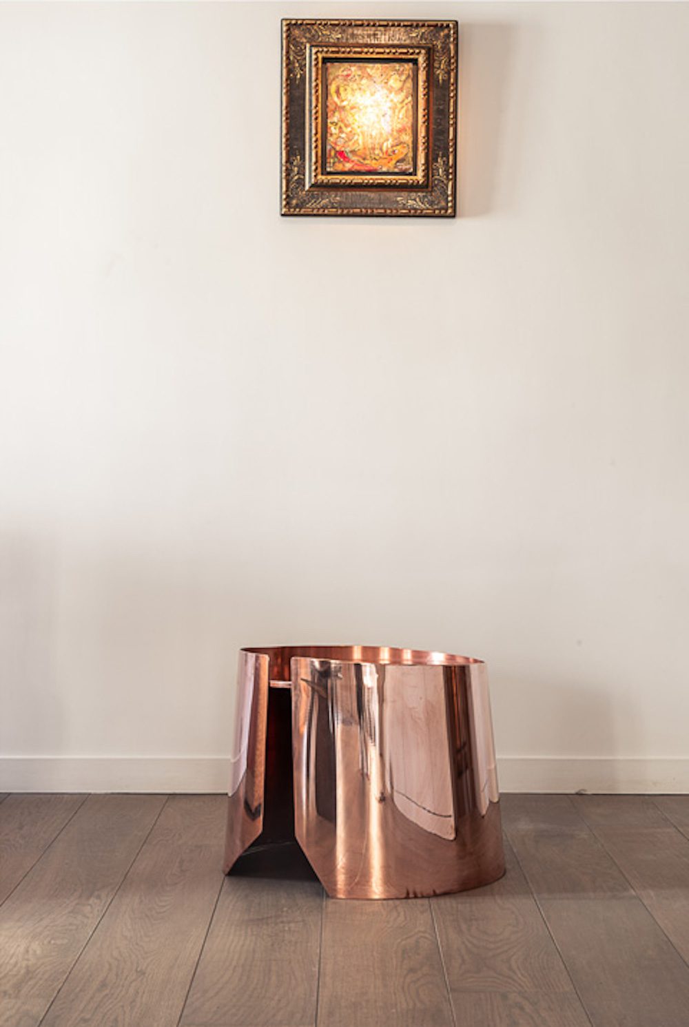 Drum Copper Low Table Bismut & Bismut The Invisible Collection