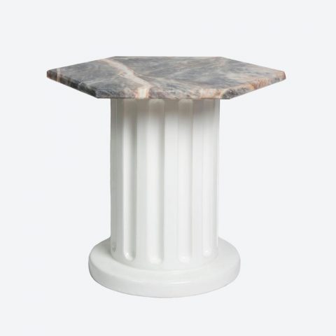 Doric Side Table White