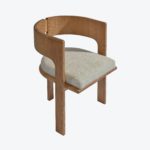 Mast Chair with Cushion Oak