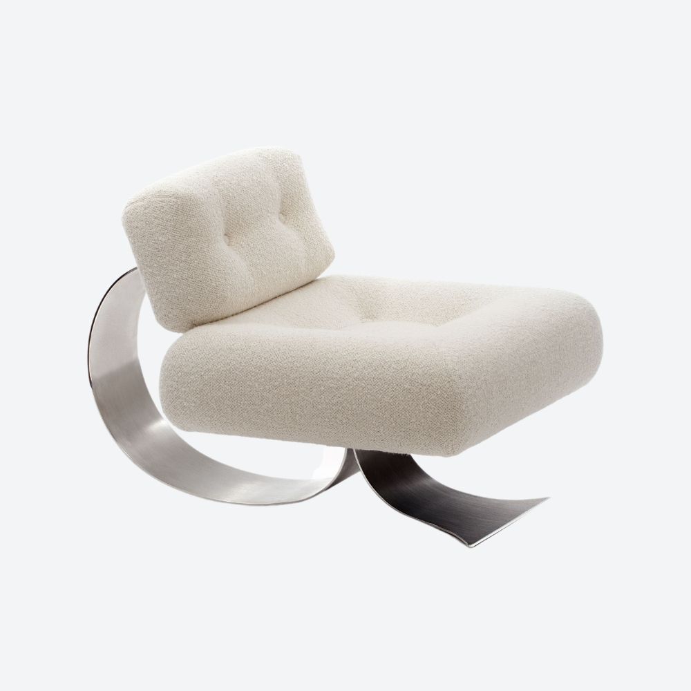 Alta Lounge Chair Steel Only) Etel, Oscar Niemeyer by Etel The Invisible Collection