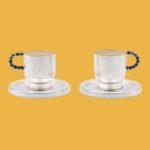Set of 2 Perlina Cups with Saucers