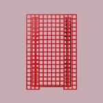 Grid Wall Lamp Red