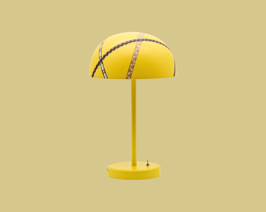 Marquetry Mania Table Lamp Yellow