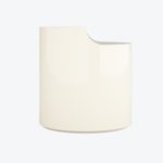 Swan Bedside Table Lacquer Ivory