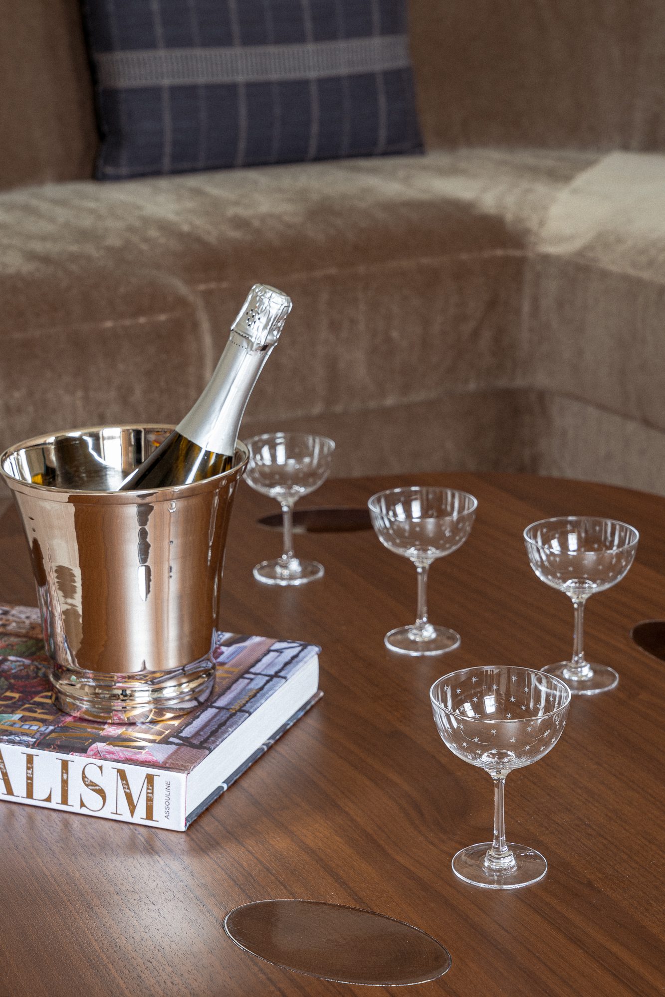 Set de 6 coupes à champagne cristal de Lorraine - Miss Pagaille