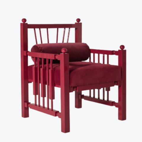 Madras Armchair Red