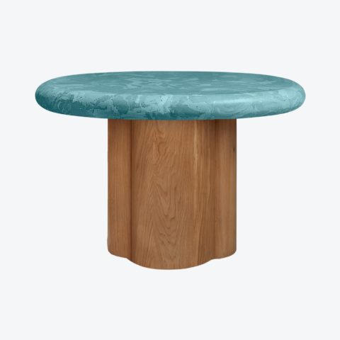 Eclipse Side Table Oak Blue