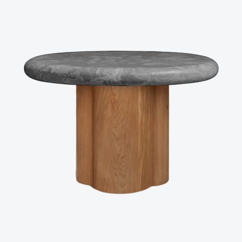 Eclipse Side Table Oak Mid Grey