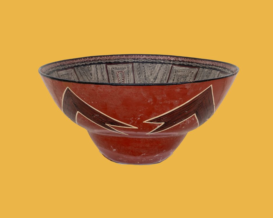 Grand bol décoratif Mukawa Géométrique