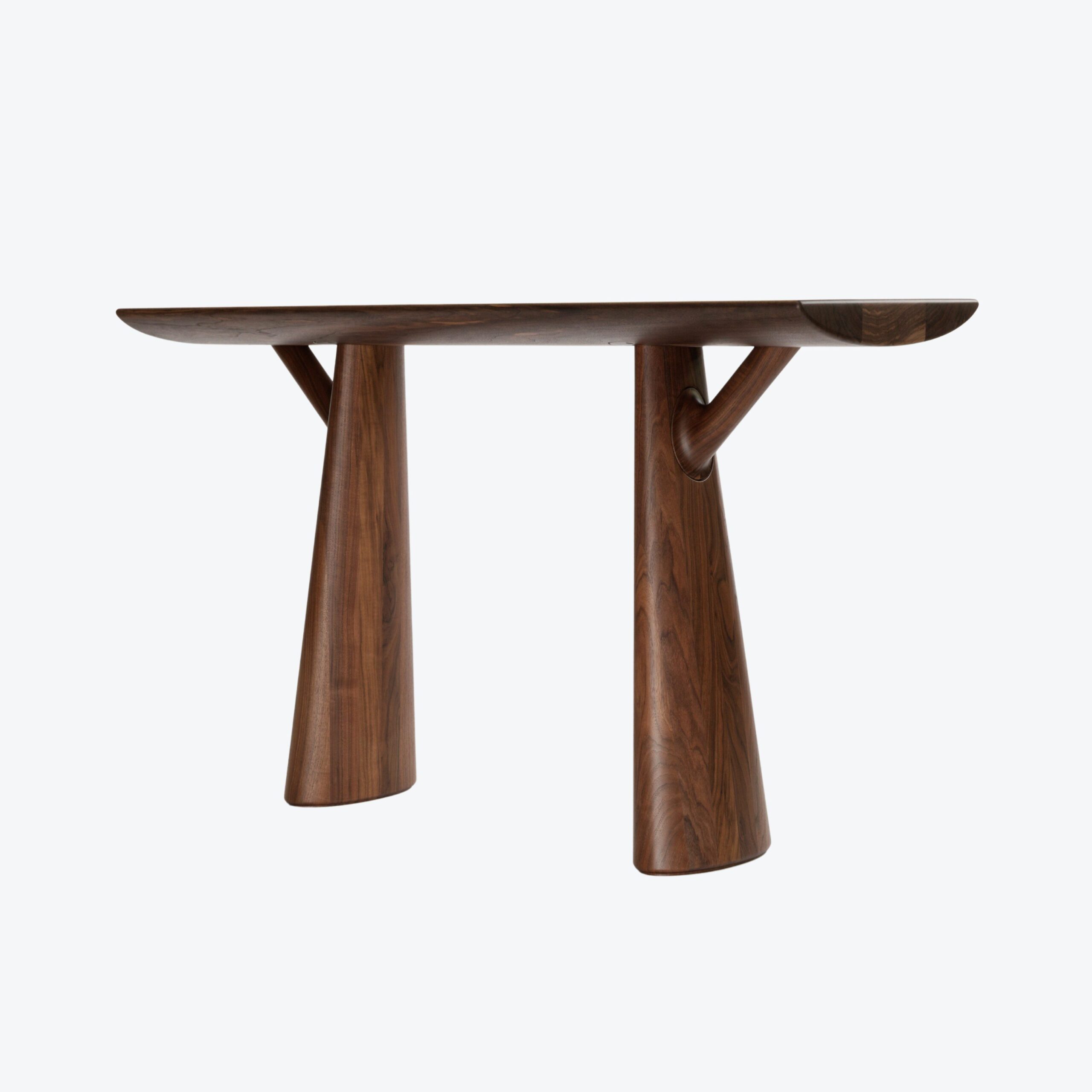 Twist Console Lacquered Steel Thierry Lemaire The Invisible Collection