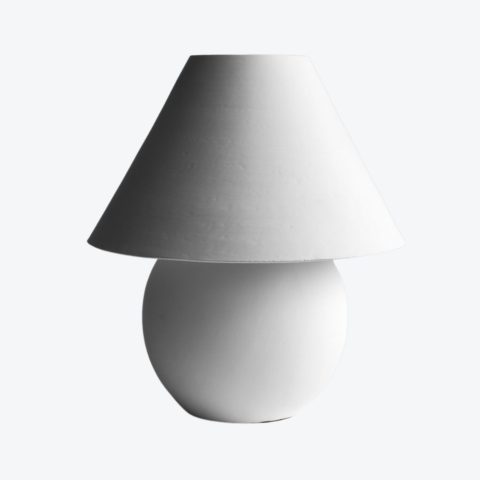 White Terracotta Table Lamp