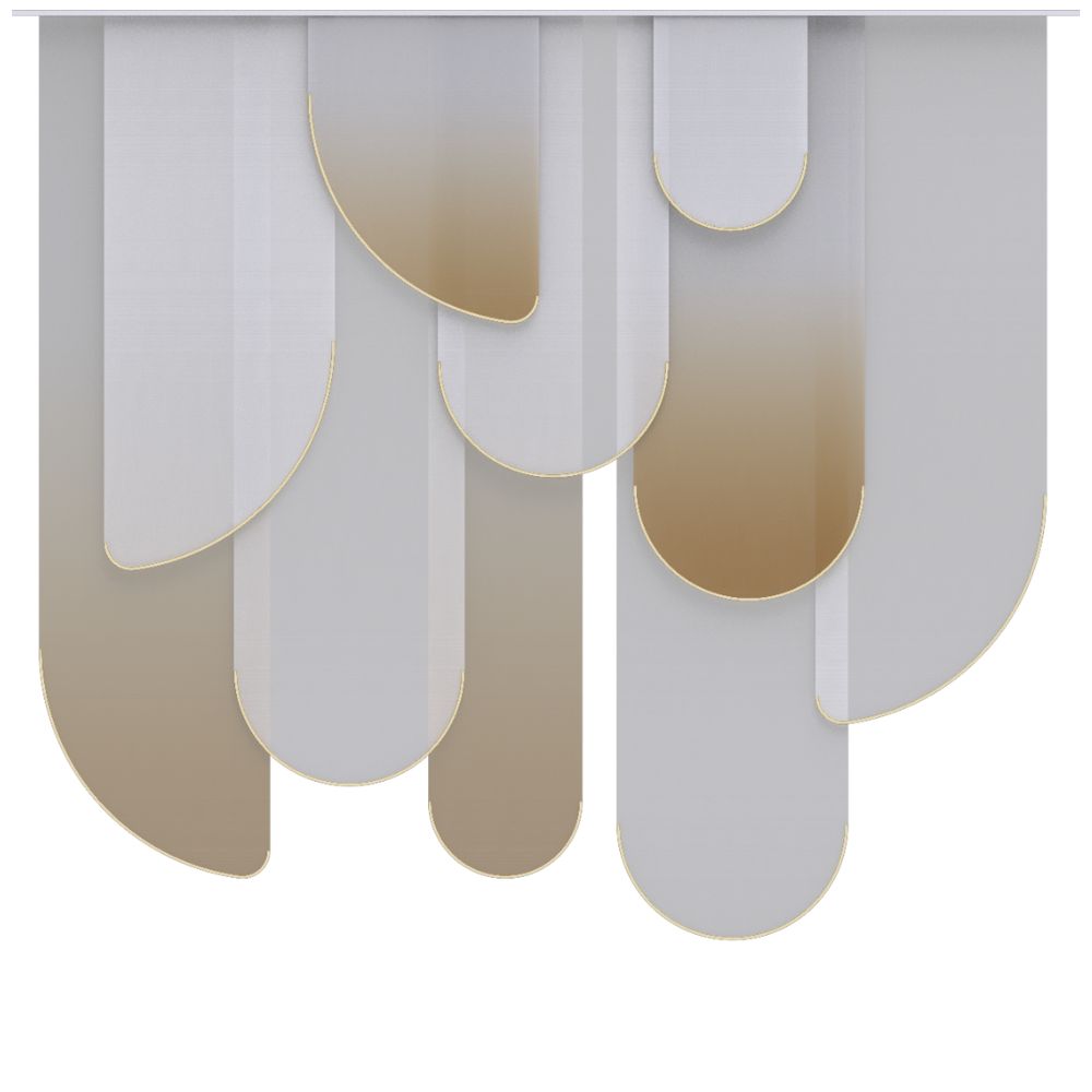 10 Gold Gradient Leaves