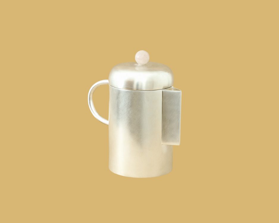 Silver Simple Coffee Pot