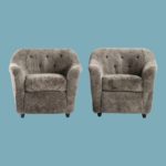 Pair of 1950 traditional Armchairs