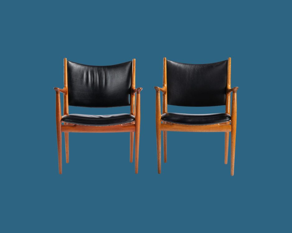 Pair of Hans Wegner JH-513 chairs
